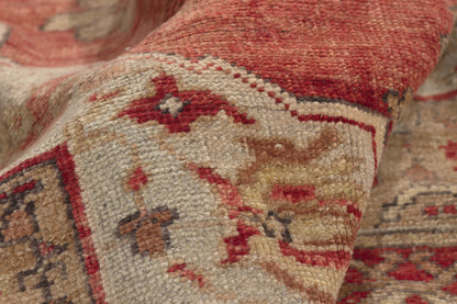5 x 11 - Red Vintage Turkish Oushak Rug - 52980