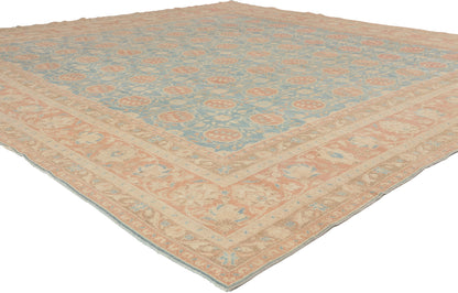 9 x 9 - Blue Vintage Portuguese Khotan Rug - 53034