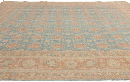 9 x 9 - Blue Vintage Portuguese Khotan Rug - 53034