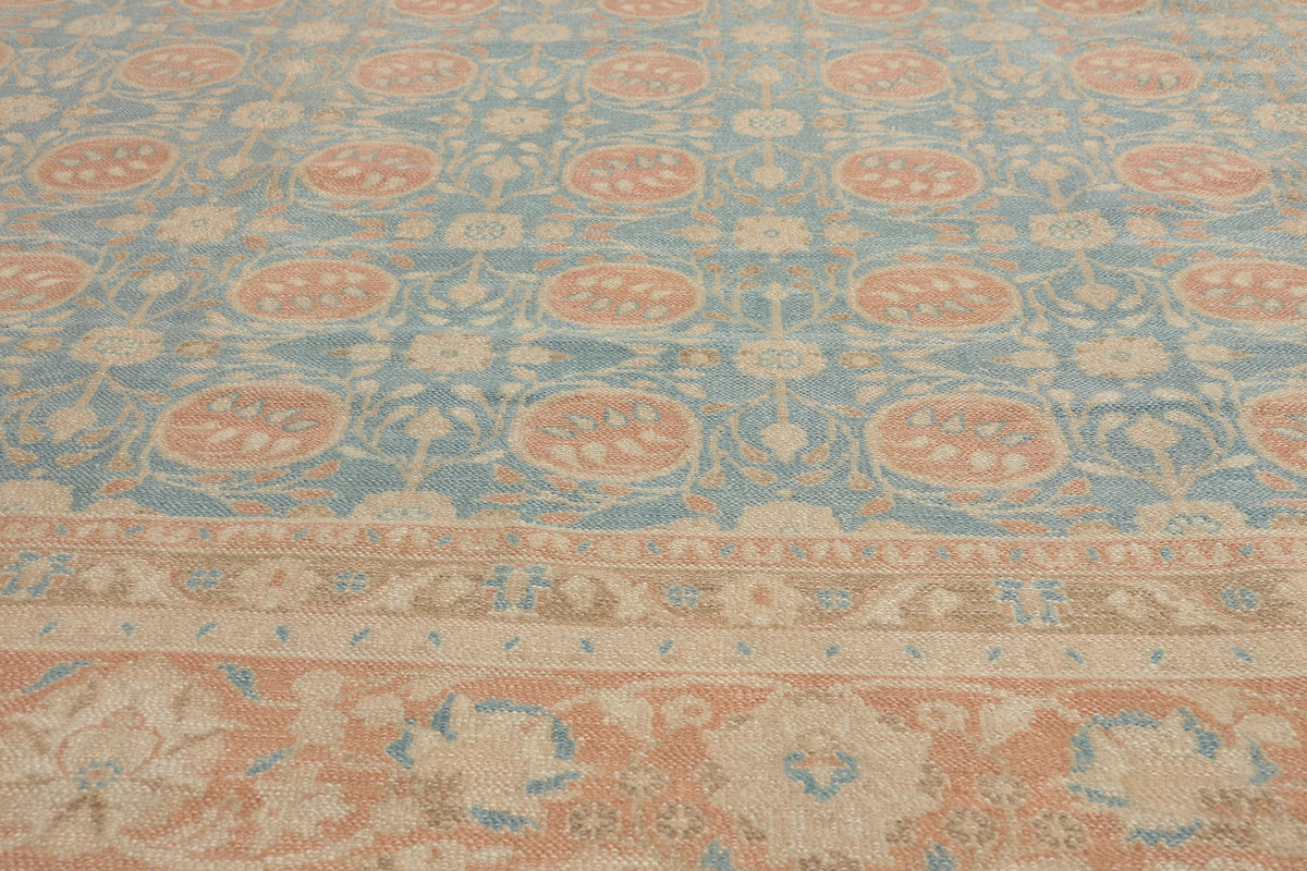 9 x 9 - Blue Vintage Portuguese Khotan Rug - 53034