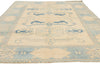 6 x 7 - Beige Vintage Turkish Oushak Rug - 53053