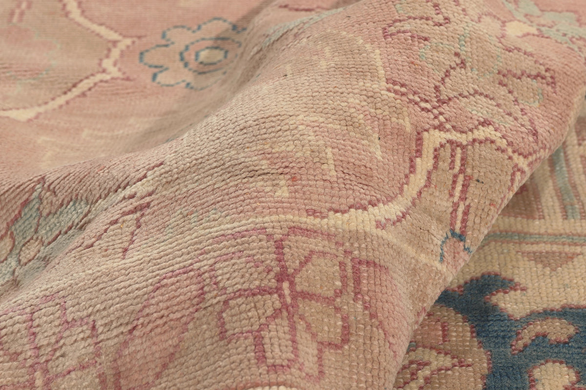 6 x 8 - Pink Vintage Turkish Oushak Rug - 53055