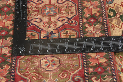 5 x 7 Beige Vintage Turkish Oushak Rug 53070