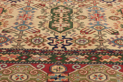 5 x 7 Beige Vintage Turkish Oushak Rug 53070