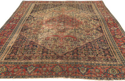 4 x 6 - Beige Antique Persian Malayer Rug - 53141