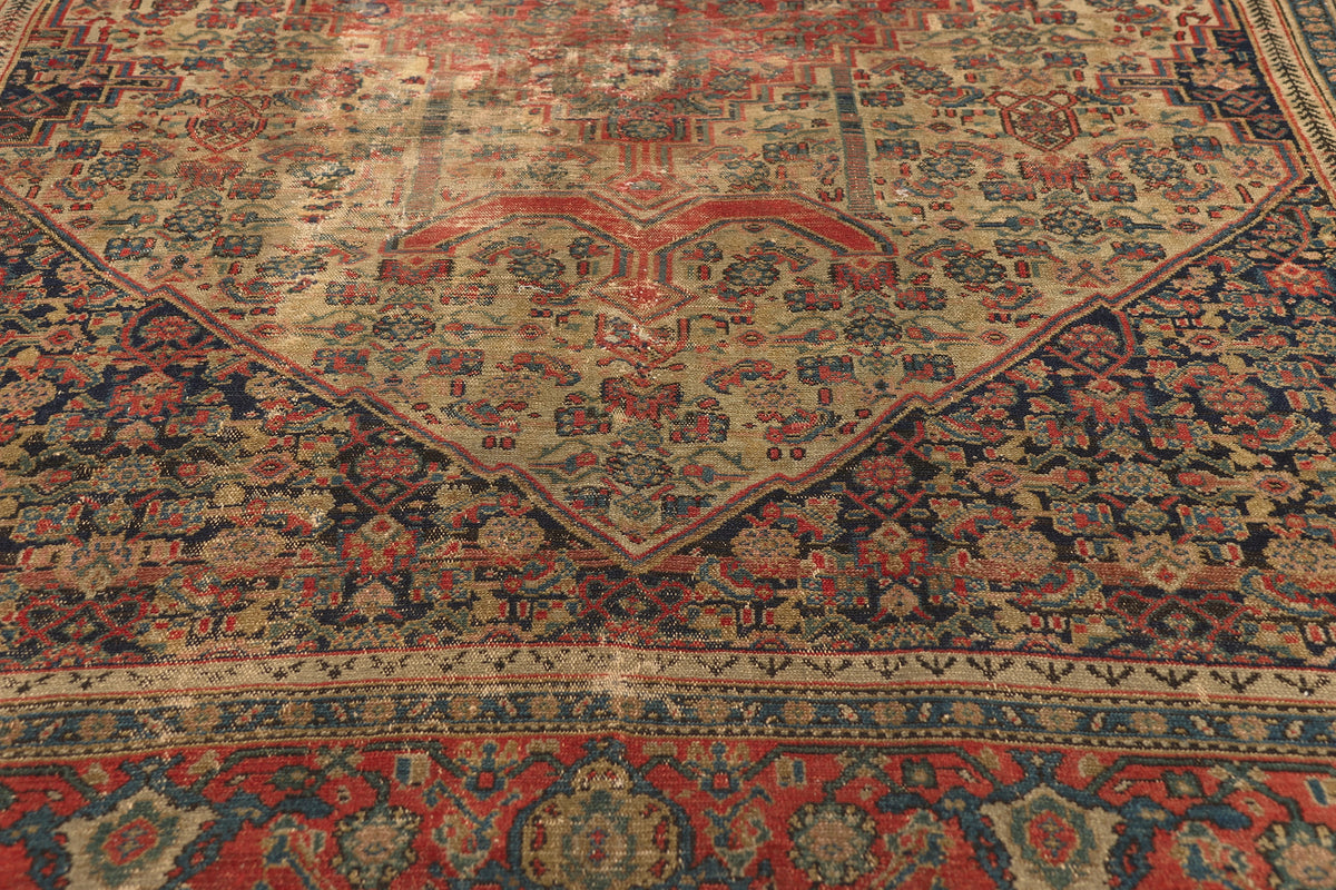4 x 6 - Beige Antique Persian Malayer Rug - 53141