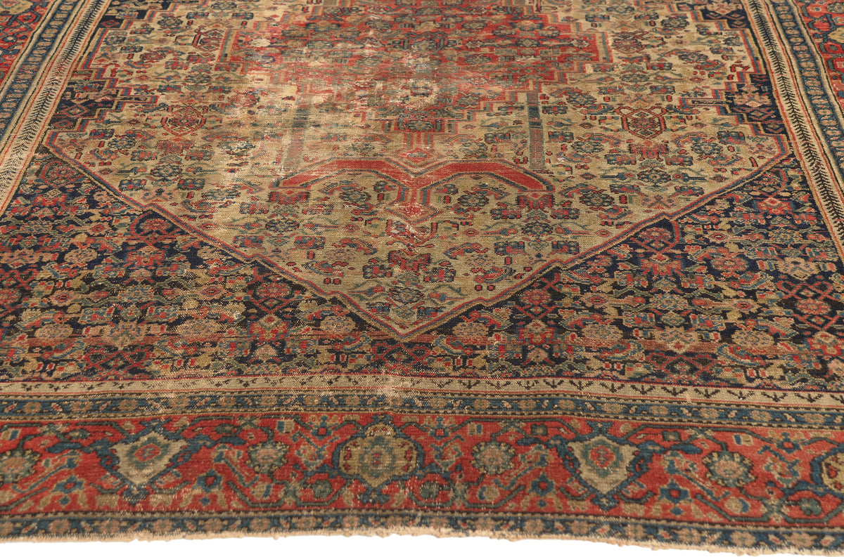 4 x 6 - Beige Antique Persian Malayer Rug - 53141