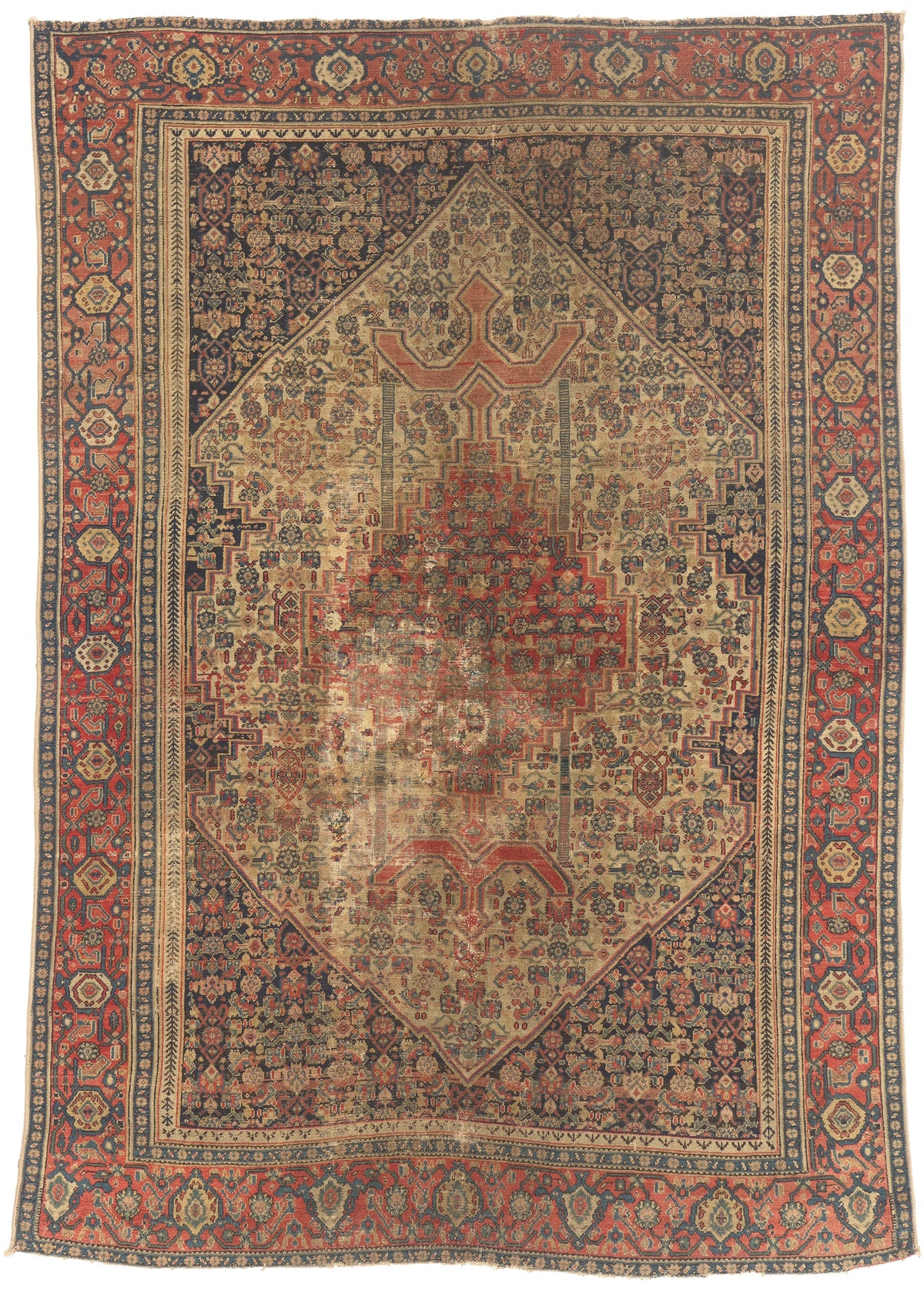 4 x 6 - Beige Antique Persian Malayer Rug - 53141