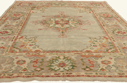 7 x 8 - Multicolor Turkish Oushak Rug - 53159