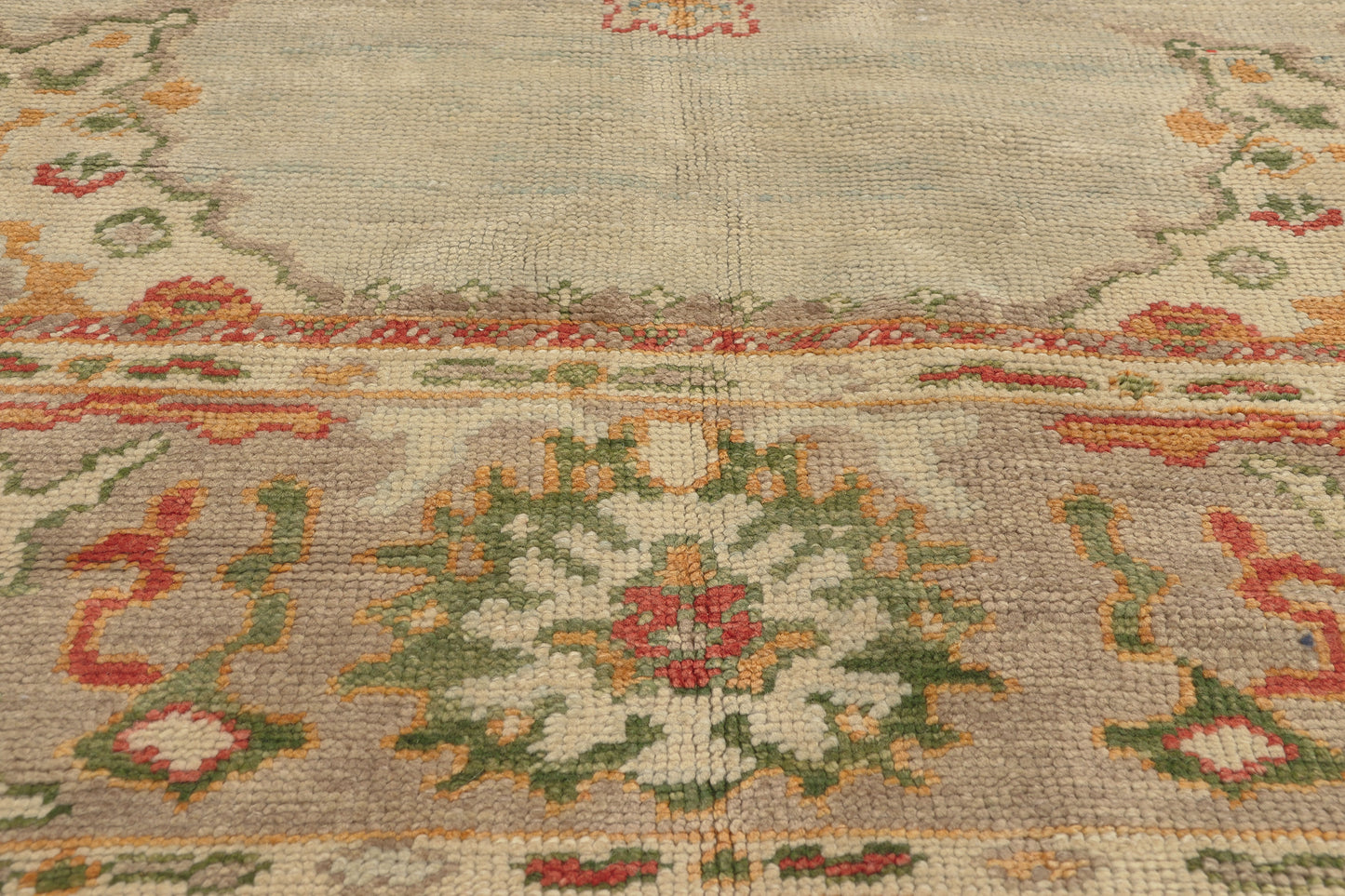 7 x 8 - Multicolor Turkish Oushak Rug - 53159