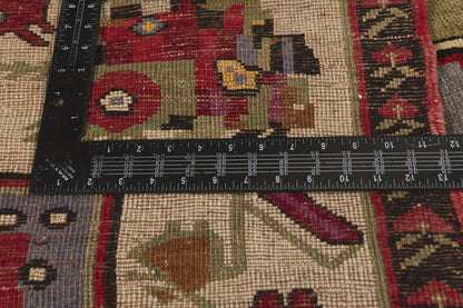 6 x 9 - Red Vintage Turkish Oushak Rug - 53180