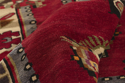 6 x 9 - Red Vintage Turkish Oushak Rug - 53180