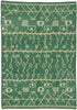 6 x 8 - Green Turkish Moroccan Rug - 53193