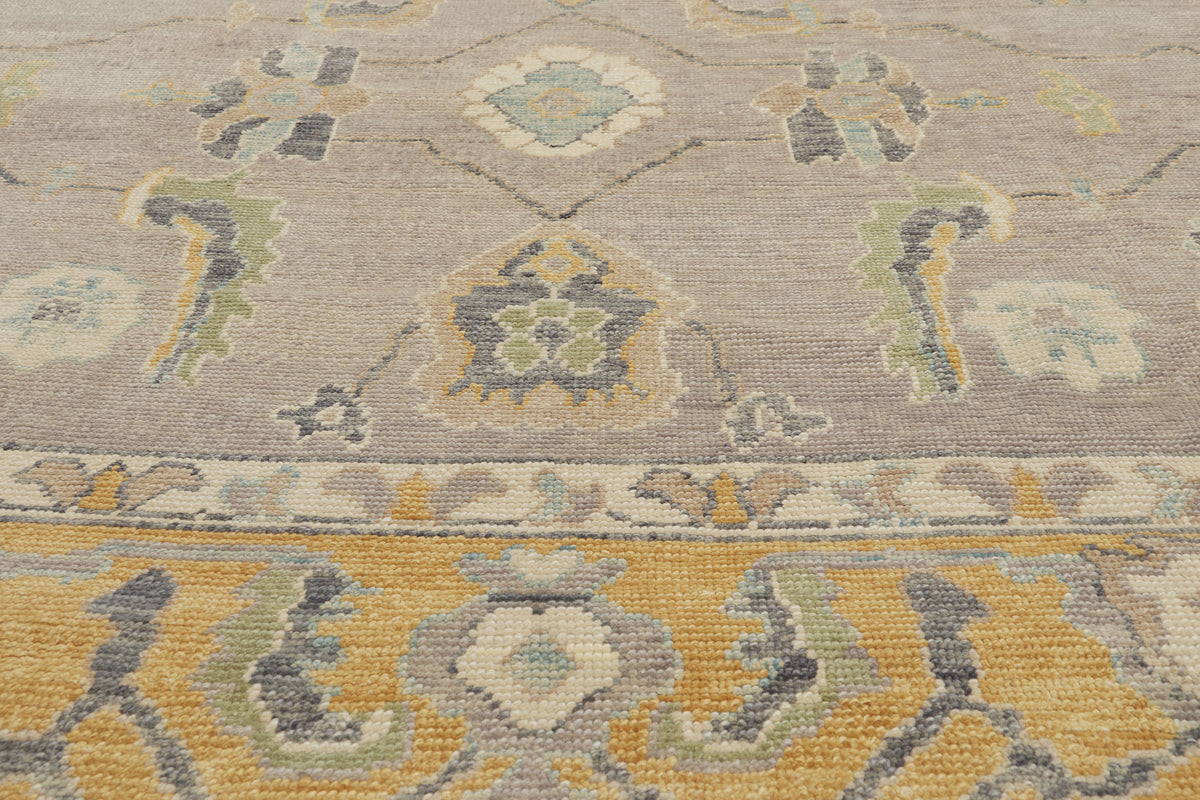 9 x 12 - Gray New Turkish Oushak Rug - 53206