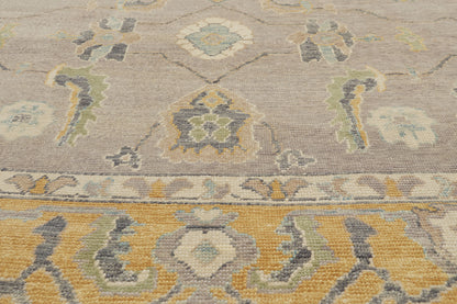 9 x 12 - Gray New Turkish Oushak Rug - 53206
