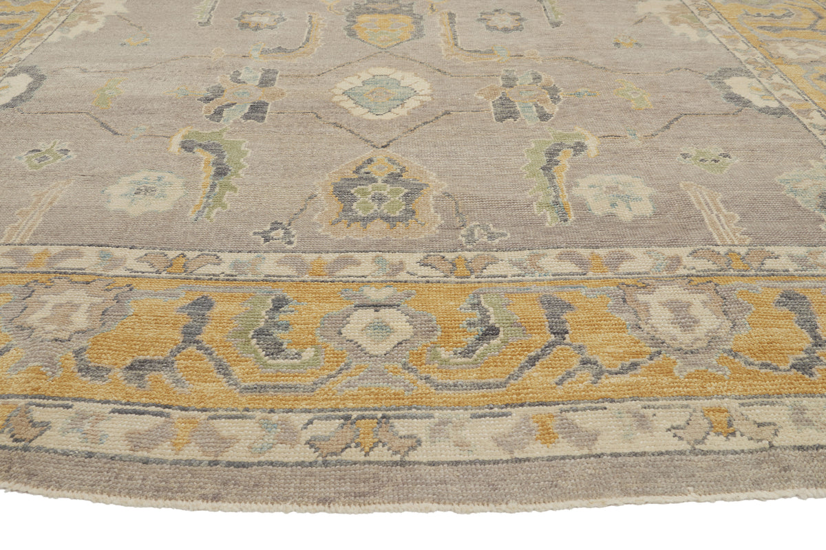 9 x 12 - Gray New Turkish Oushak Rug - 53206