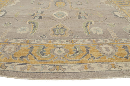 9 x 12 - Gray New Turkish Oushak Rug - 53206