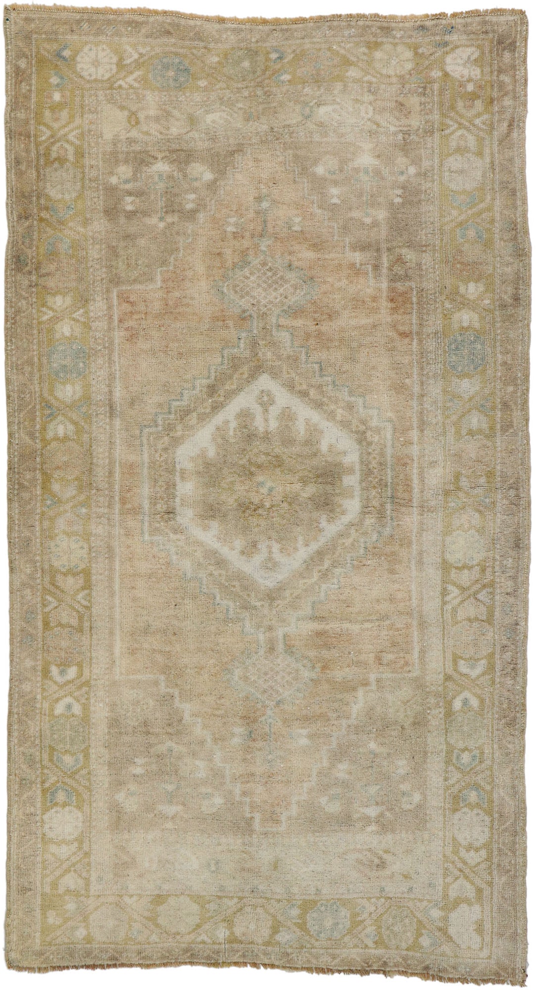 3 x 6 Vintage Turkish Oushak Rug 53210