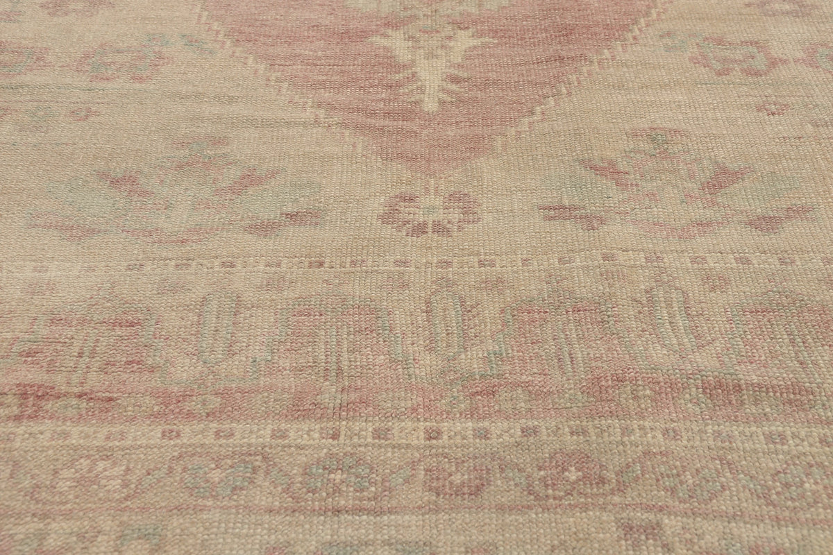 6 x 10 - Brown Vintage Turkish Oushak Rug - 53213