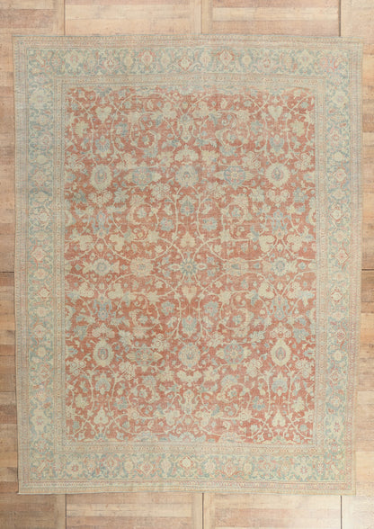 10 x 13 - Rust Antique Persian Mahal Rug - 53217