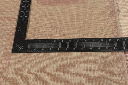 7 x 9 - Beige Vintage Turkish Oushak Rug - 53229