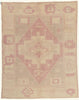7 x 9 - Beige Vintage Turkish Oushak Rug - 53229