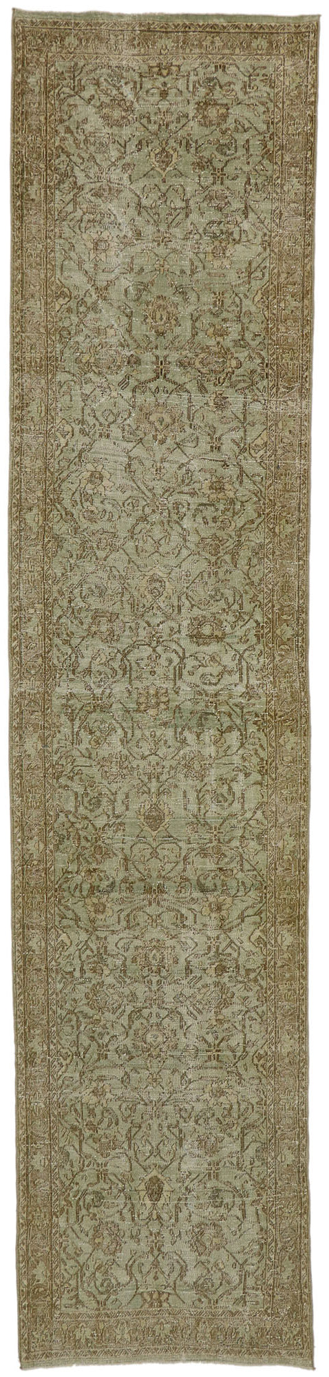 3 x 13 - Brown Antique Persian Malayer Rug - 53235