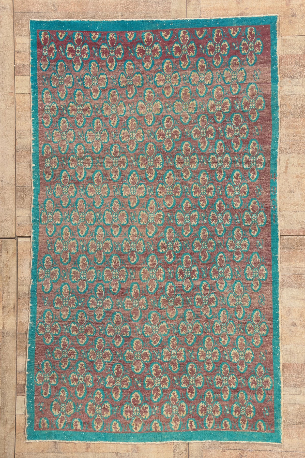 6 x 10 - Purple Vintage Turkish Sivas Rug - 53251