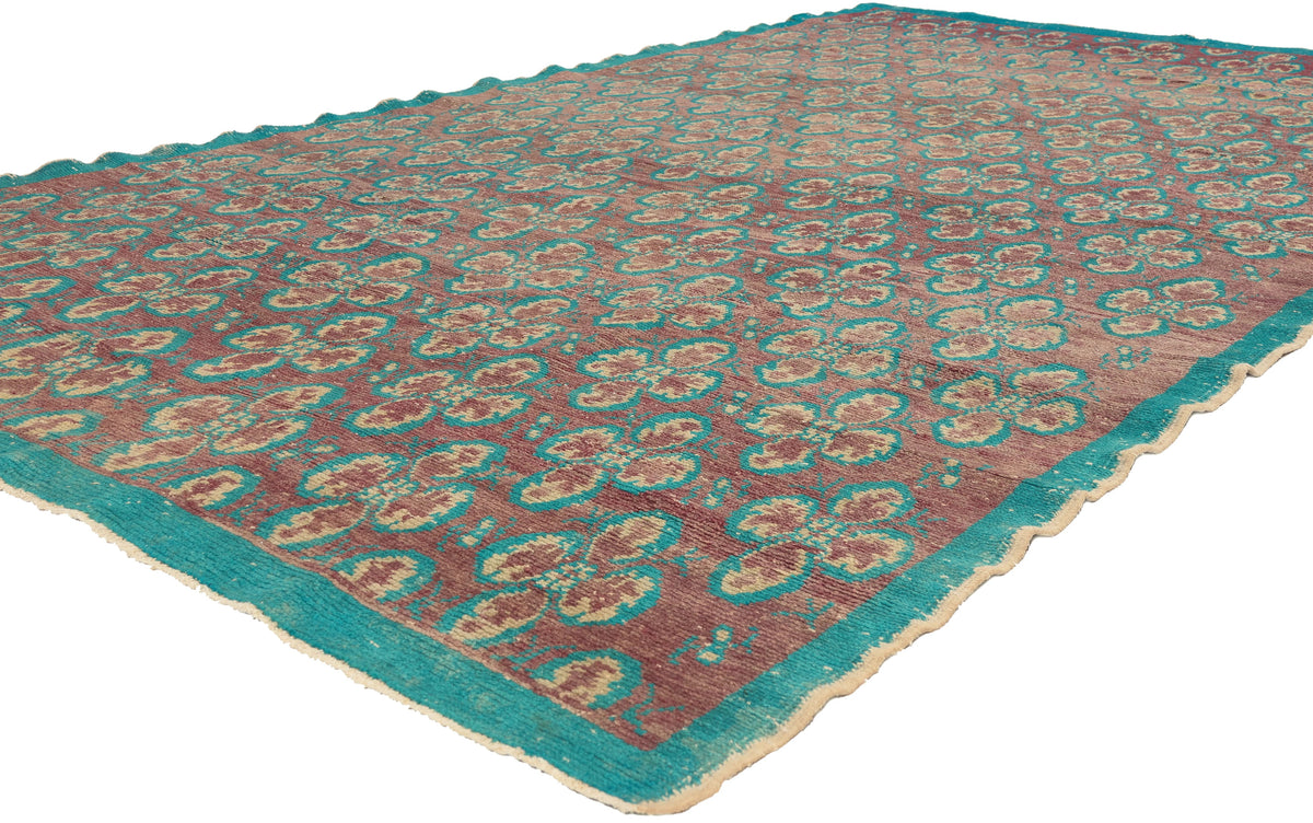 6 x 10 - Purple Vintage Turkish Sivas Rug - 53251