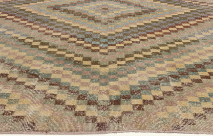 6 x 9 - Beige Vintage Turkish Sivas Rug - 53278