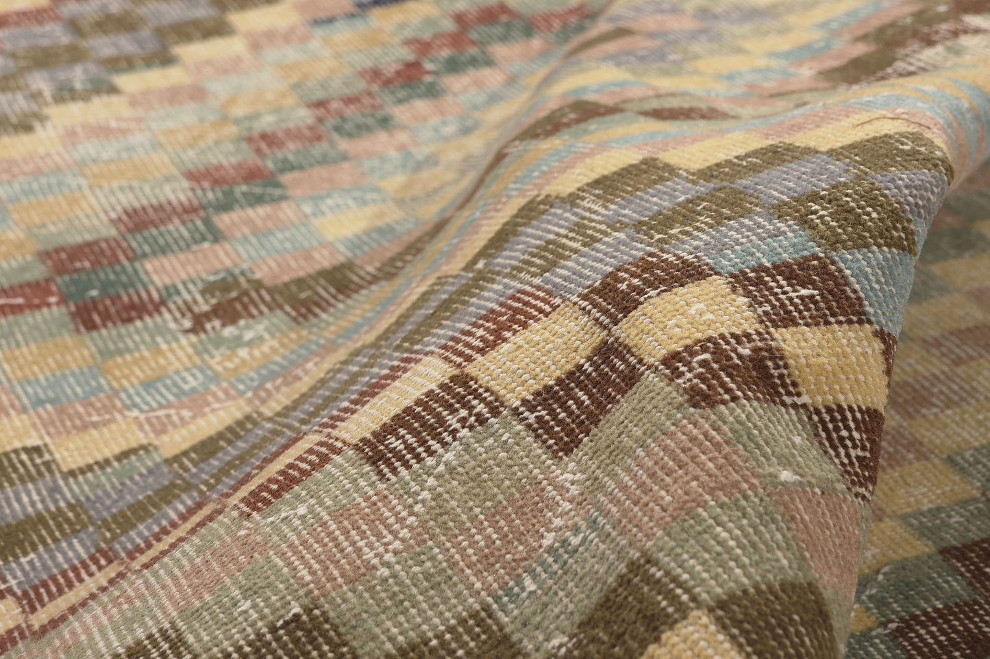 6 x 9 - Beige Vintage Turkish Sivas Rug - 53278