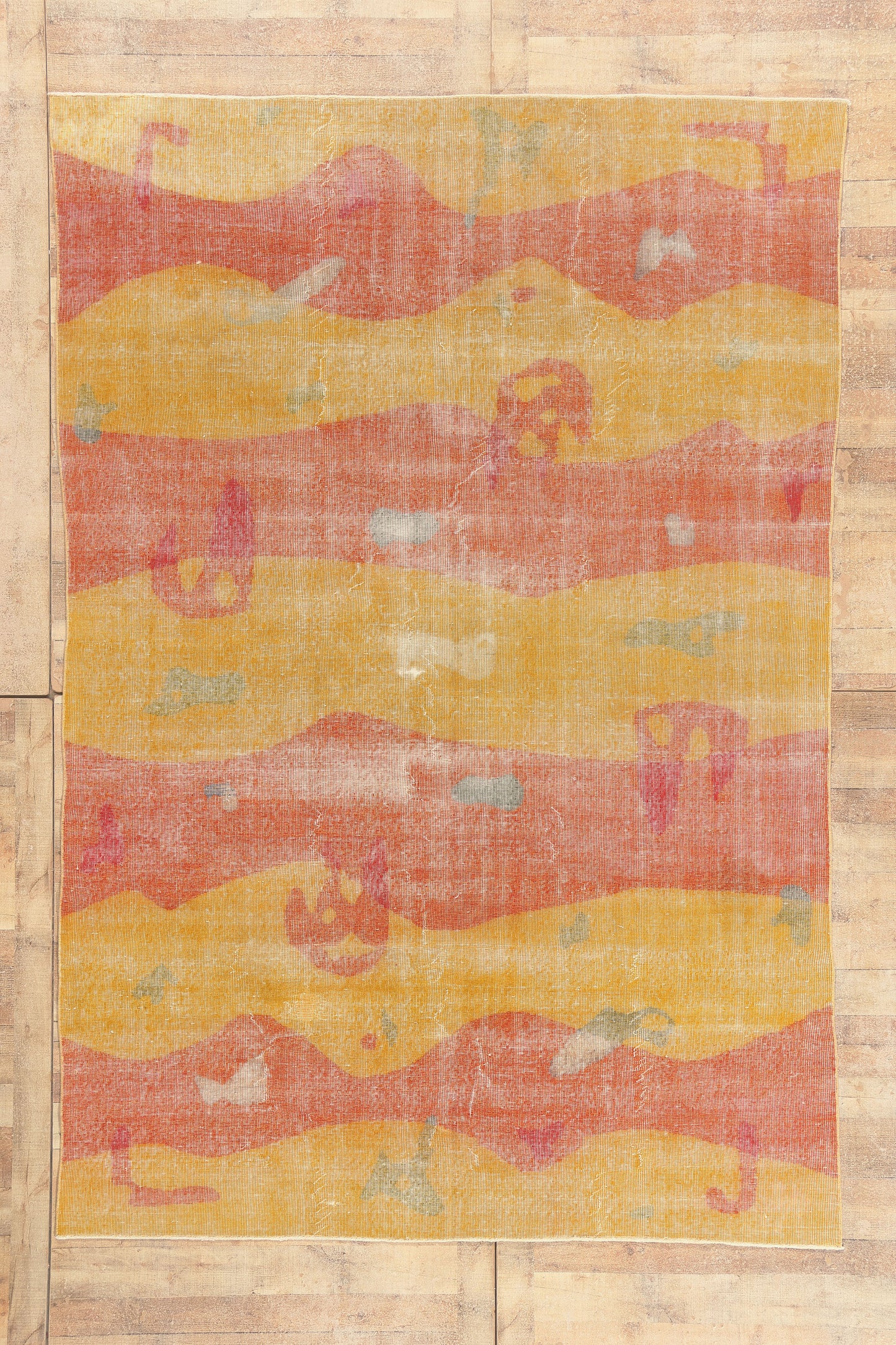 7 x 10 - Gold Vintage Turkish Sivas Rug - 53287
