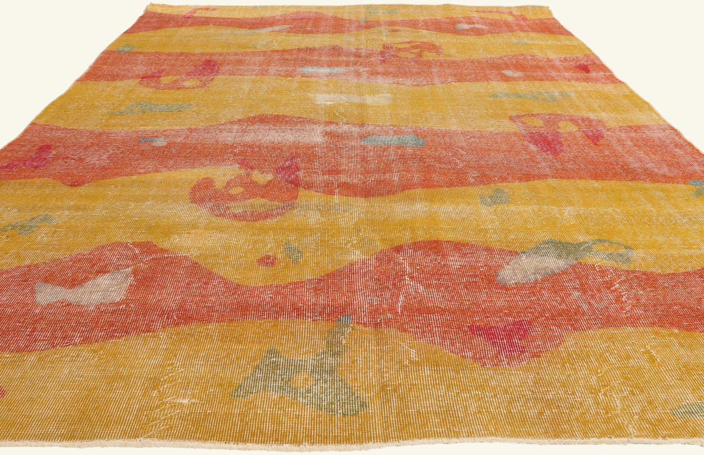 7 x 10 - Gold Vintage Turkish Sivas Rug - 53287