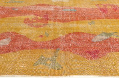 7 x 10 - Gold Vintage Turkish Sivas Rug - 53287