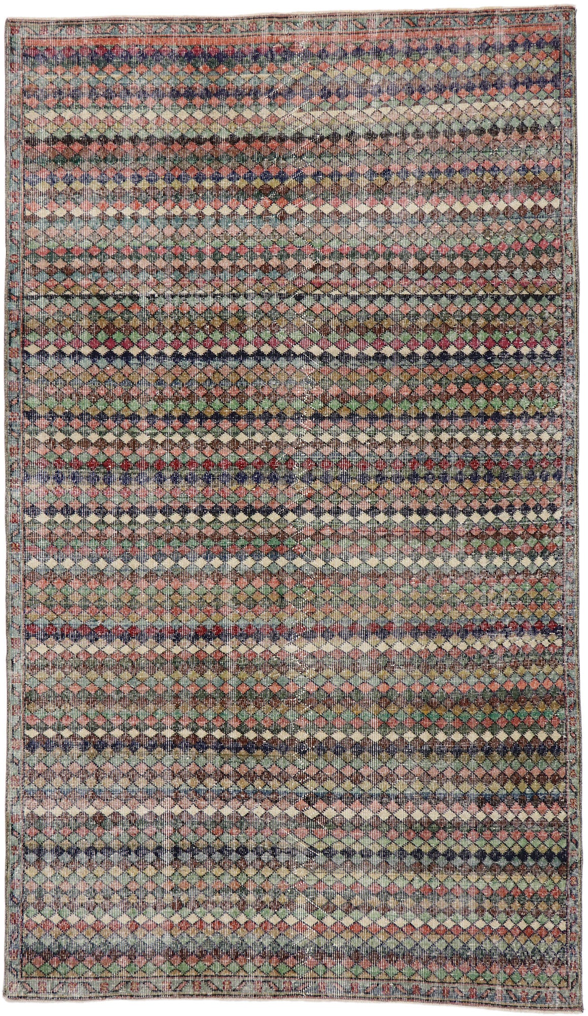 5 x 9 - Blue Vintage Turkish Sivas Rug - 53289