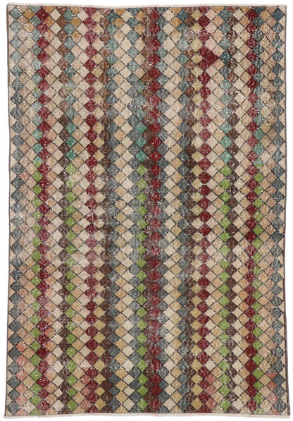 4 x 6 Vintage Turkish Sivas Rug 53310