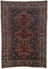7 x 10 - Navy Blue Antique Persian Shiraz Rug - 53396