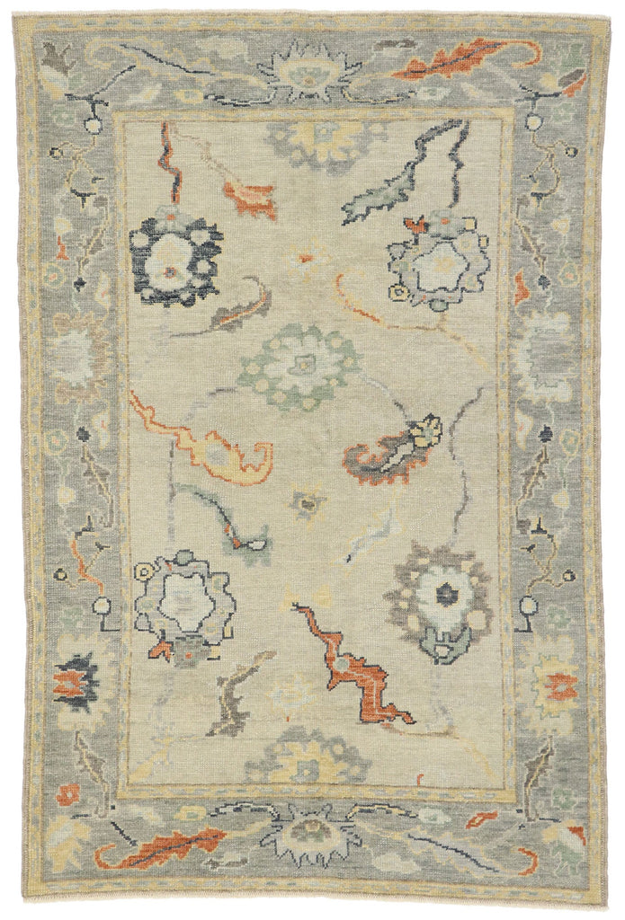 5 x 7 - Gray Turkish Oushak Rug - 53430