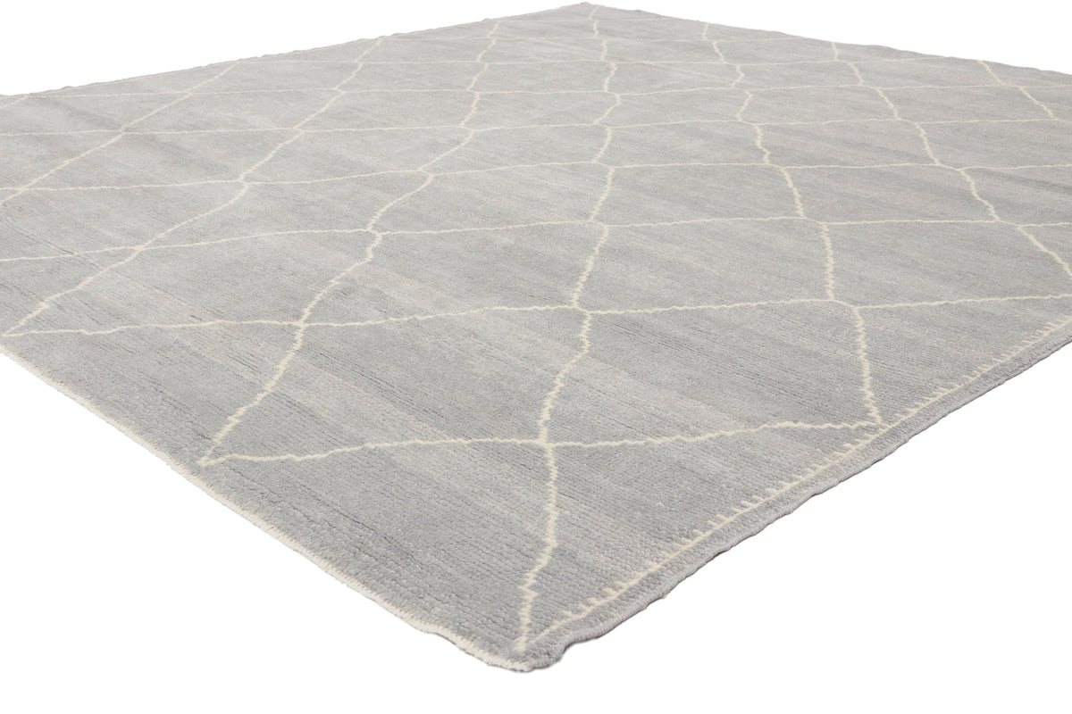 8 x 9 - Gray New Turkish Moroccan Rug - 53439