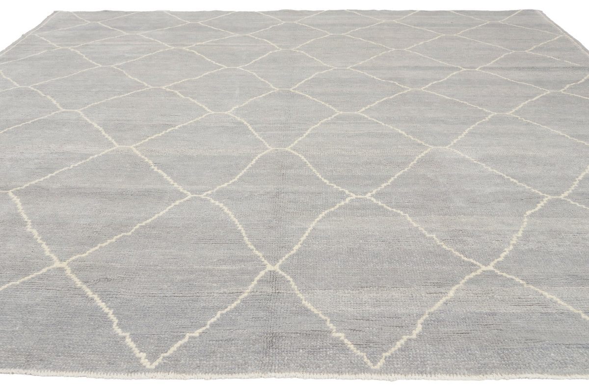 8 x 9 - Gray New Turkish Moroccan Rug - 53439