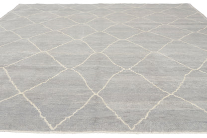 8 x 9 - Gray New Turkish Moroccan Rug - 53439