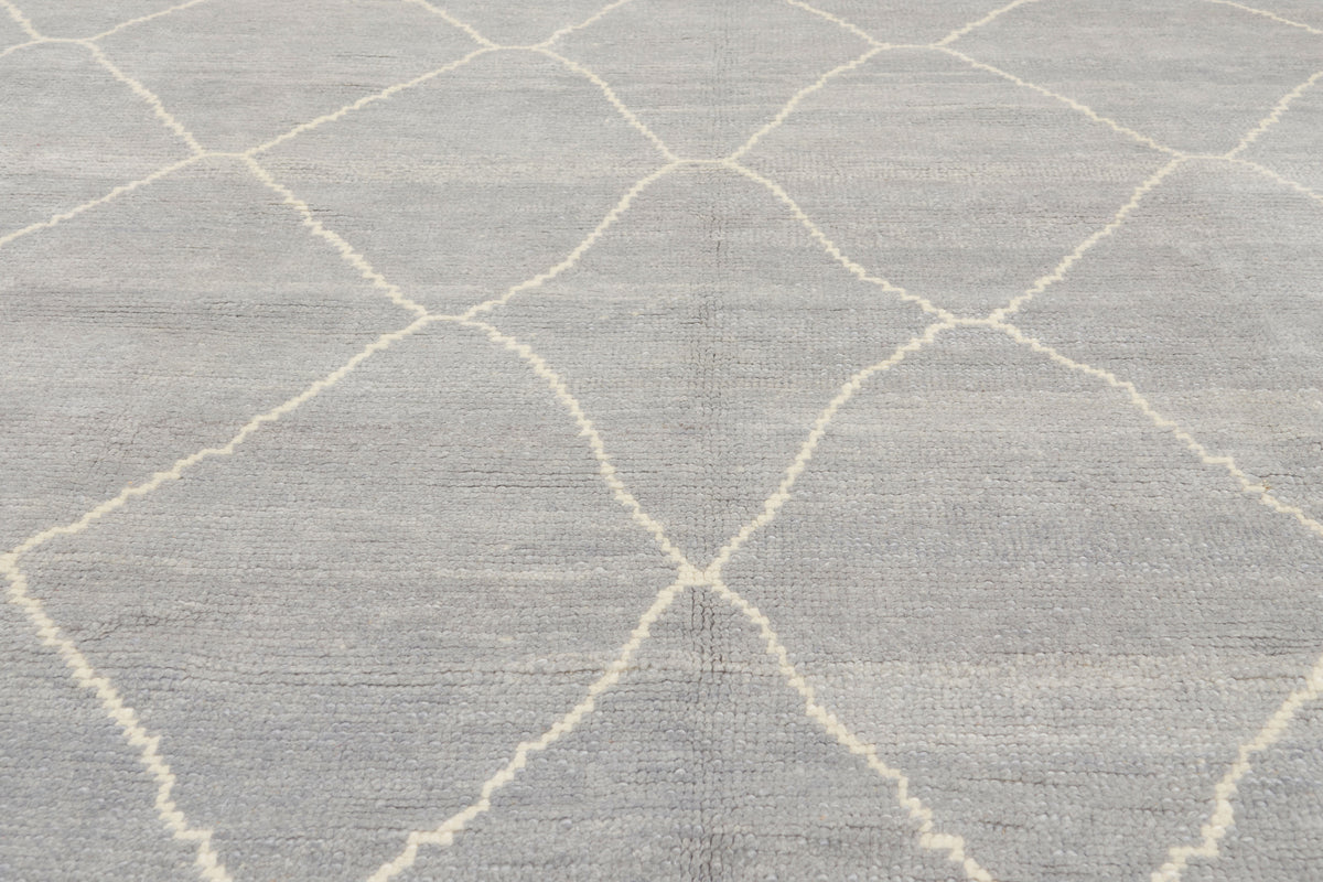 8 x 9 - Gray New Turkish Moroccan Rug - 53439