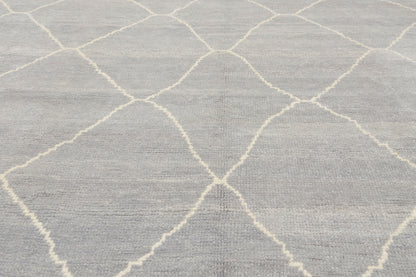 8 x 9 - Gray New Turkish Moroccan Rug - 53439