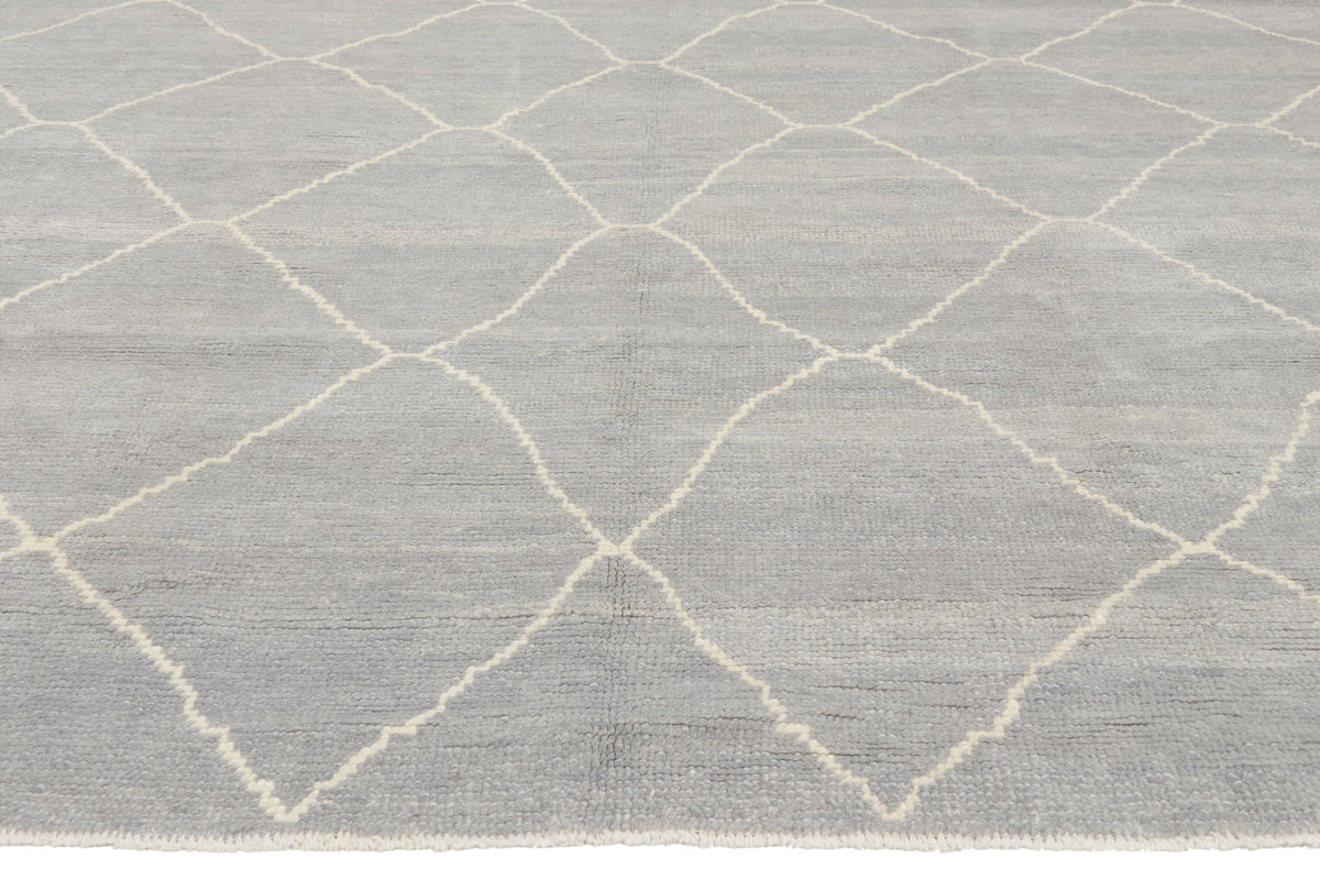 8 x 9 - Gray New Turkish Moroccan Rug - 53439