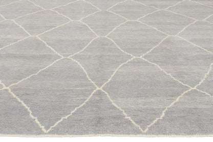 8 x 9 - Gray New Turkish Moroccan Rug - 53439