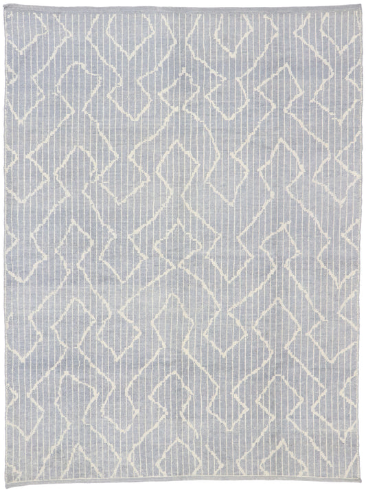 8 x 11 - Blue Turkish Moroccan Rug - 53442