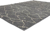 6 x 9 - Charcoal Dark Gray Turkish Moroccan Rug - 53443