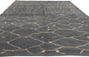 6 x 9 - Charcoal Dark Gray Turkish Moroccan Rug - 53443