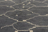 6 x 9 - Charcoal Dark Gray Turkish Moroccan Rug - 53443
