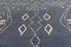 8 x 10 - Navy Blue Turkish Moroccan Rug - 53444